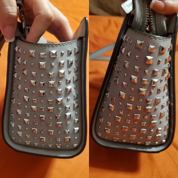 Michael Kors Grey Studded Crossbody - Picture 7 of 7